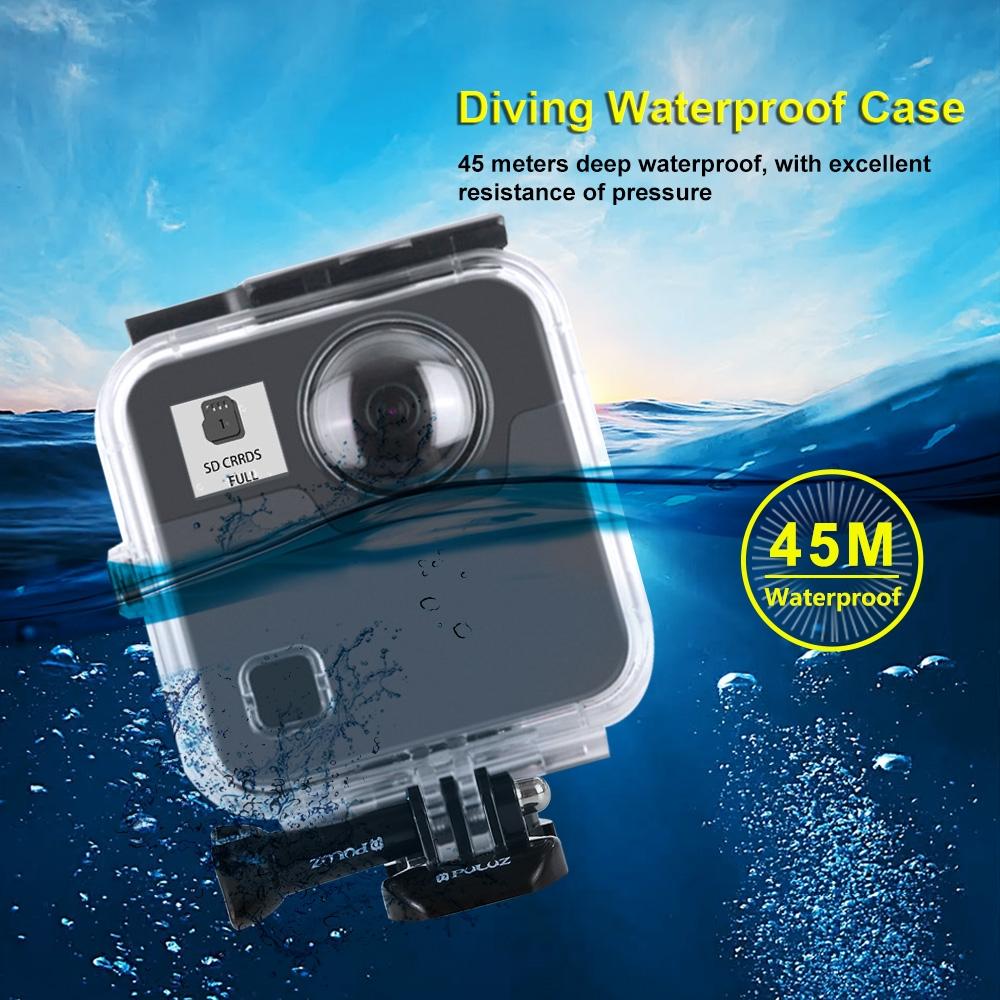 Waterproof Diving Case For Gopro Fusion 45M Depth