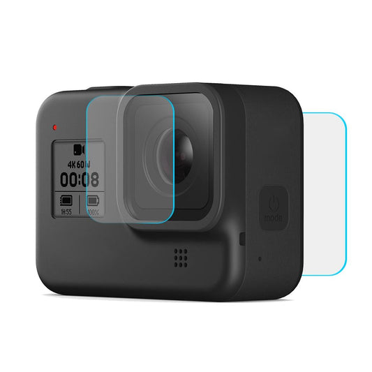 Tempered Glass Film For Gopro Hero8 Lens And Lcd Display Protection