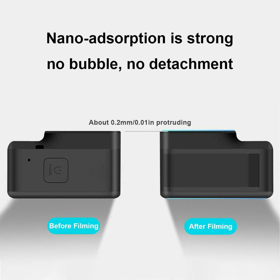 Tempered Glass Film For Gopro Hero8 Lens And Lcd Display Protection