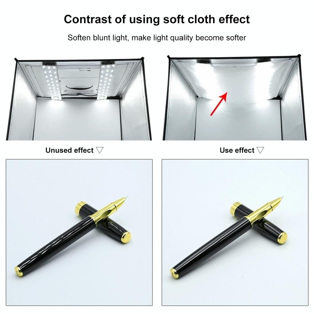 Forty Centimetre Studio Tent Light Panel Fifteen Watt One Thousand Two Hundred Lumen