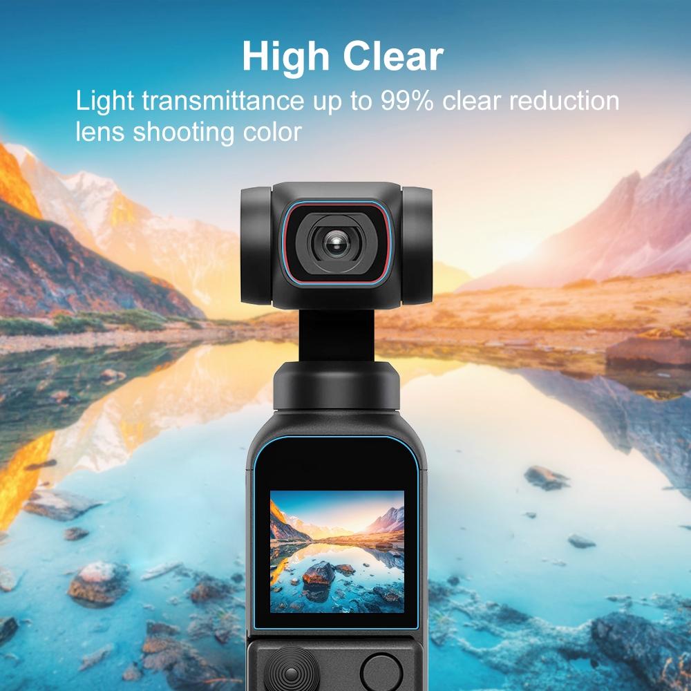 Tempered Glass Lens Protector For Dji Pocket 2 With High Definition Clarity