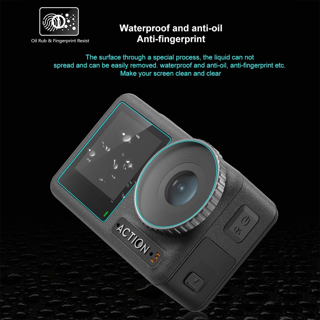 Tempered Glass Film Set For Dji Action 3 Protection Of Screens And Lenses