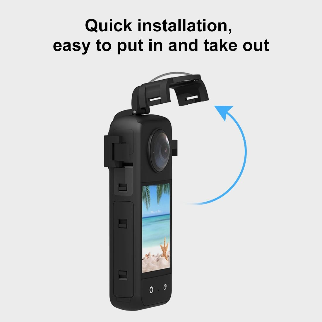 Protective Lens Guard For Insta360 X3 Durable Pc Material Camera Protection