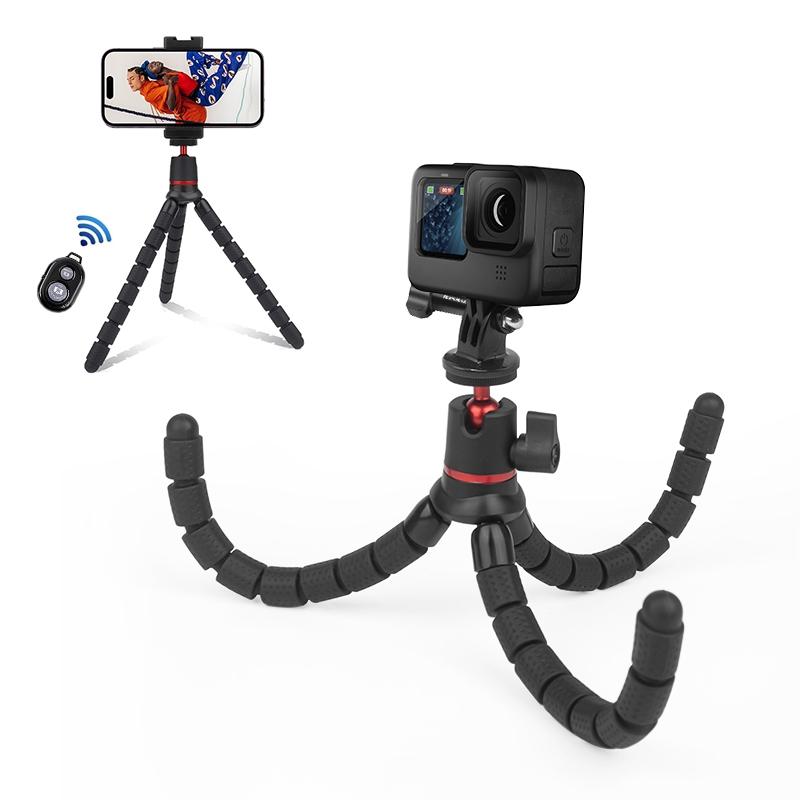 Flexible Mini Octopus Tripod With Remote For Cameras And Cellphones