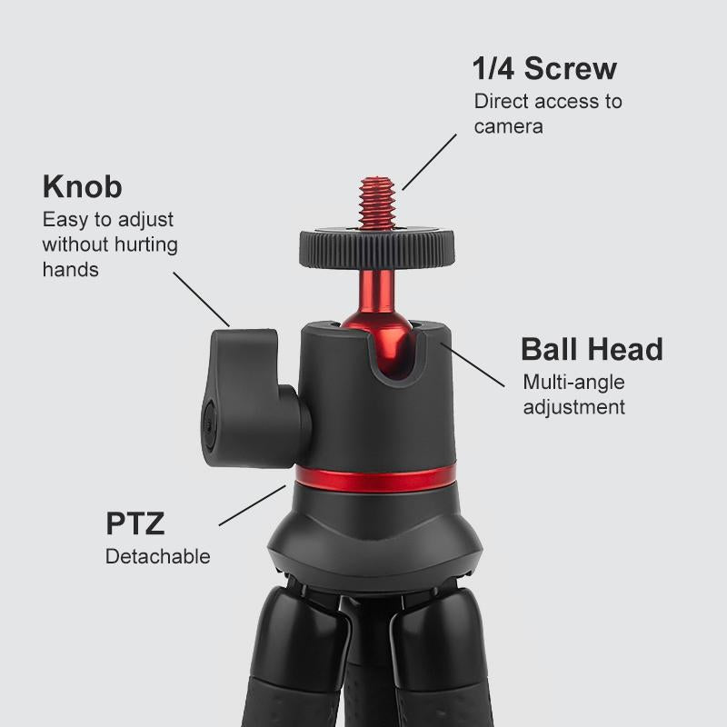 Flexible Mini Octopus Tripod With Remote For Cameras And Cellphones
