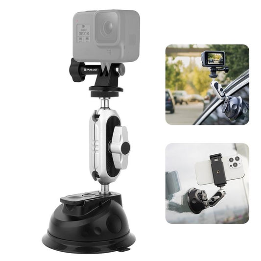 Universal Car Phone Mount With Suction Cup Arm For Secure And Adjustable Positioning