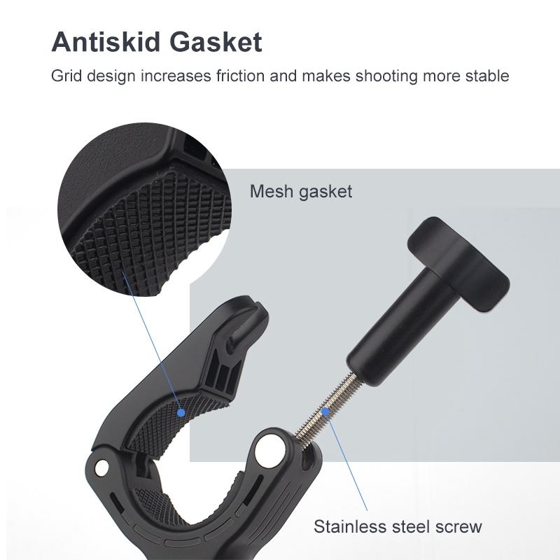 Universal Handlebar Phone Mount With Clamp For Home And Garden Tools