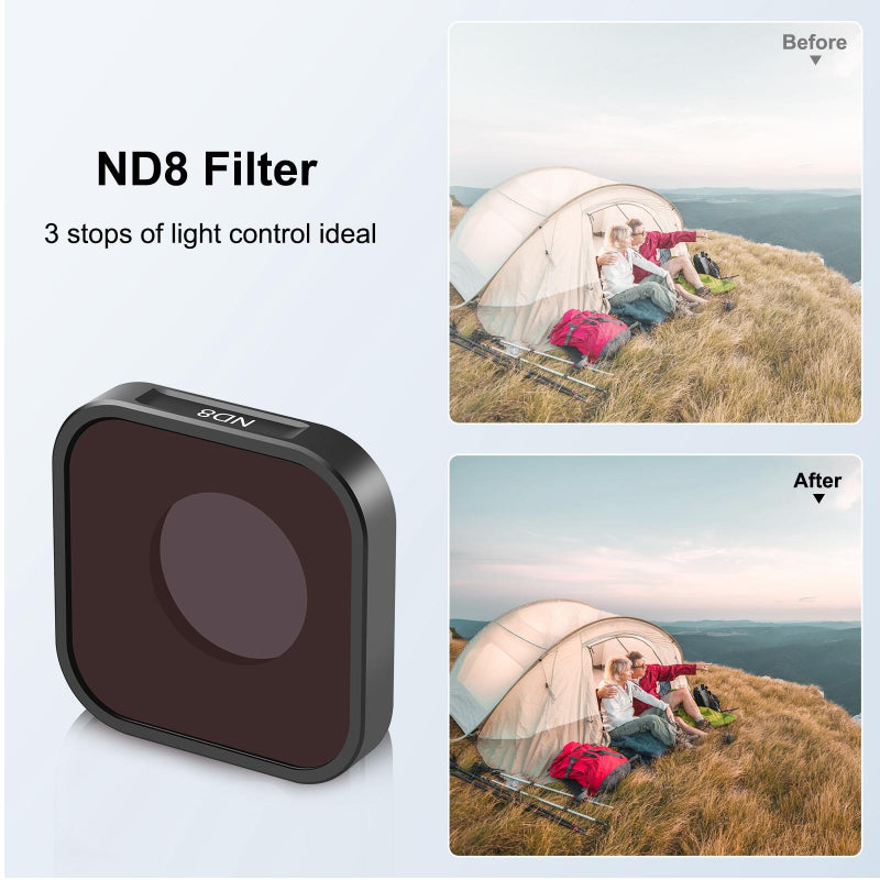Compatible Lens Filter For Hero12 11 10 9 Gopro Action Cameras