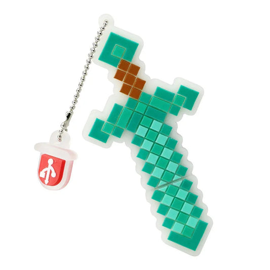 Pendrive Green Sword Usb Flash Drive 16Gb 32Gb 64Gb 128Gb 256G Cartoon Pickaxe 2.0 Memory Stick Cle Disk