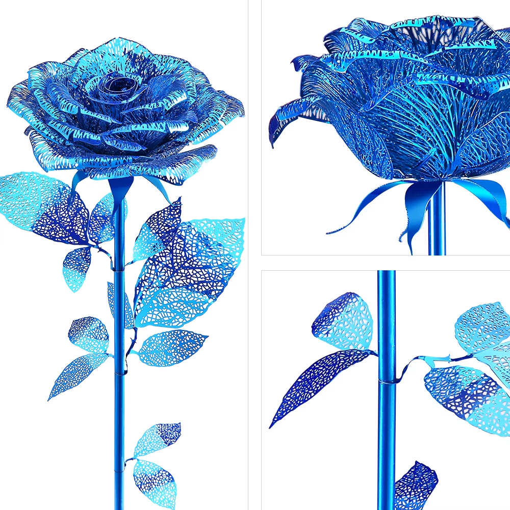 Piececool 3D Metal Puzzle Golden Rose Diy Model Kits For Adult Teen Toys Jigsaw Valentine's Day Gifts