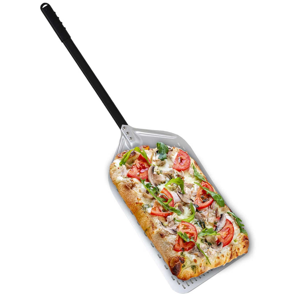 Pizza Shovel 33 Centimetre X 62 Silver For Perforated Peel Metal Handle