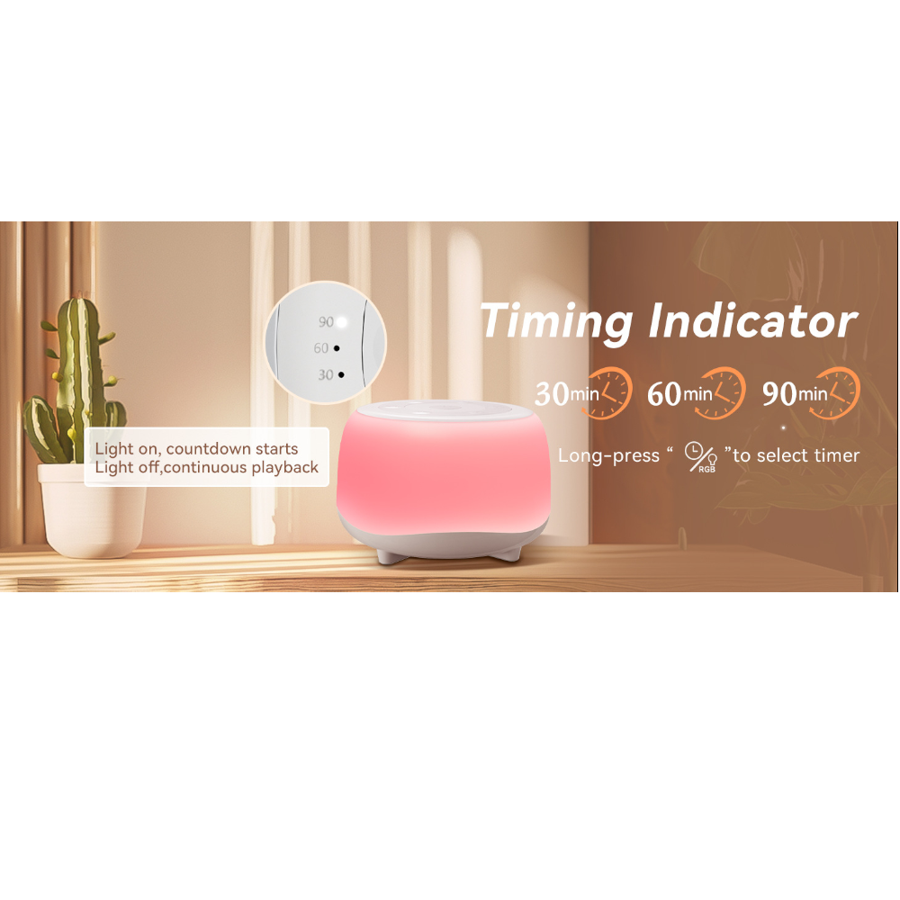 Sound Machine With White Noise Night Light And For Little One's Soothing Sleep Relaxation