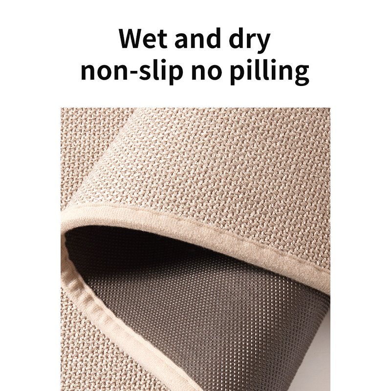 40X60cm Red Quick Dry Bathroom Rug Non Slip Pvc Foam Super Absorbent
