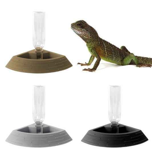 Reptile Water Food Feeder Automatic Dispenser For Turtles Bearded Dragons Geckos