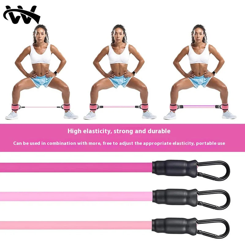 Resistance Bands Set With Ankle Straps Glutes Workoutbutt Exercise Equipment For Women Legs And Home Fitnessgym