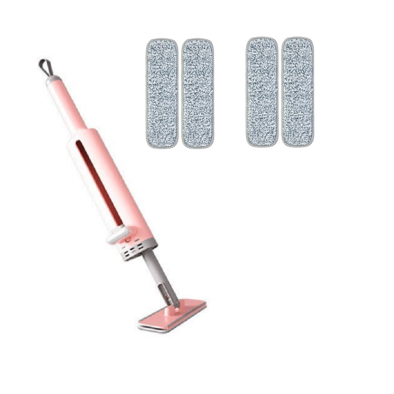 Rotatable Self Squeeze Mini Mop With Crevice Brush For Floor Cleaning