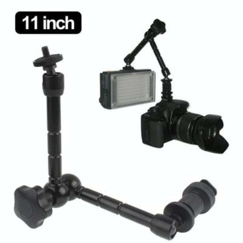 Articulating Magic Arm For Lcd Monitor Camera Lights Adjustable Mount In Black