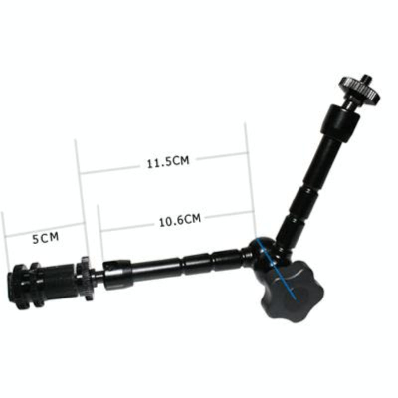 Articulating Magic Arm For Lcd Monitor Camera Lights Adjustable Mount In Black
