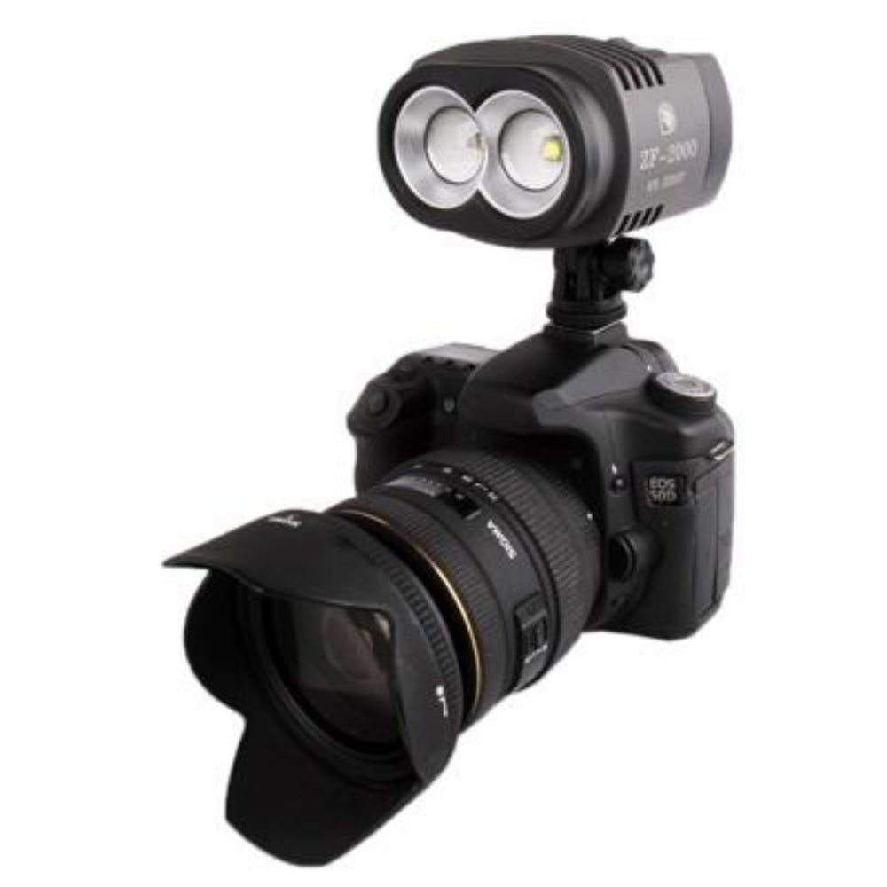 Two Led Video Lights For Camera And Camcorder Zf 2000 With Adjustable Colour Temperature