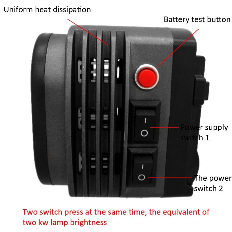 Two Led Video Lights For Camera And Camcorder Zf 2000 With Adjustable Colour Temperature
