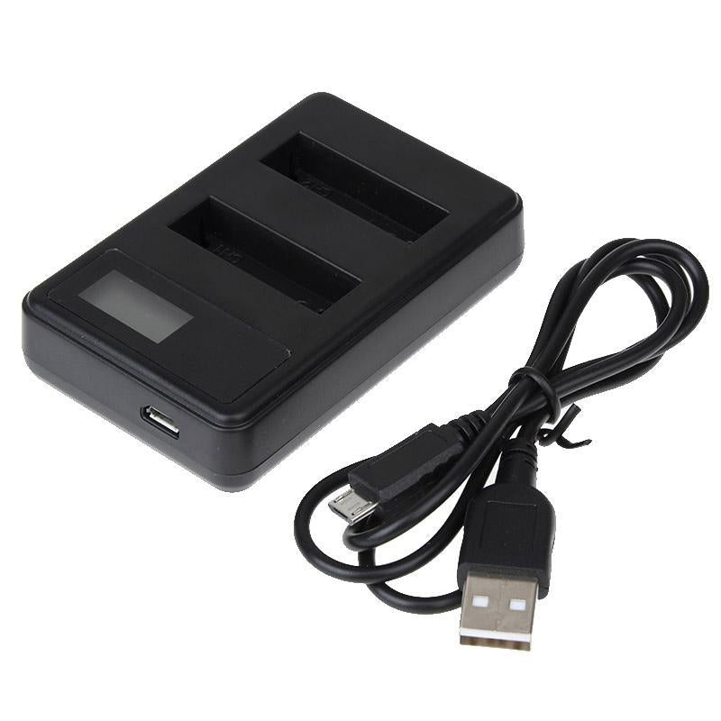 For Gopro Hero4 Dual Battery Charger With Lcd Screen Efficient Charging