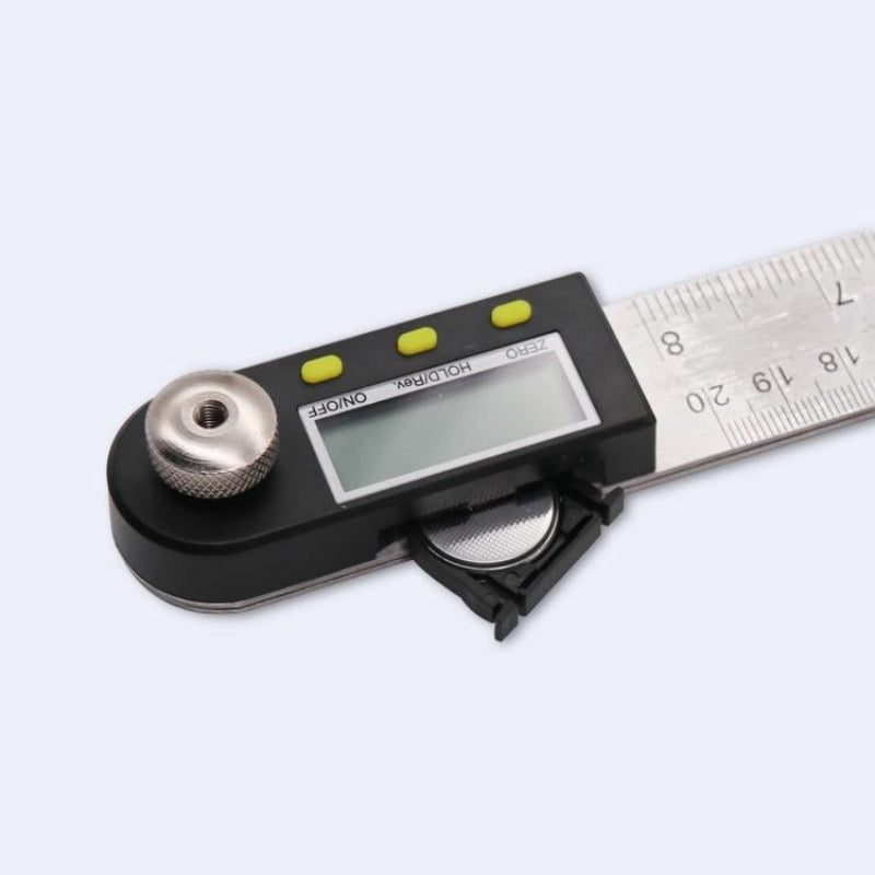 2 In 1 Digital Angle Finder Protractor Goniometer Ruler With Stainless Steel Design