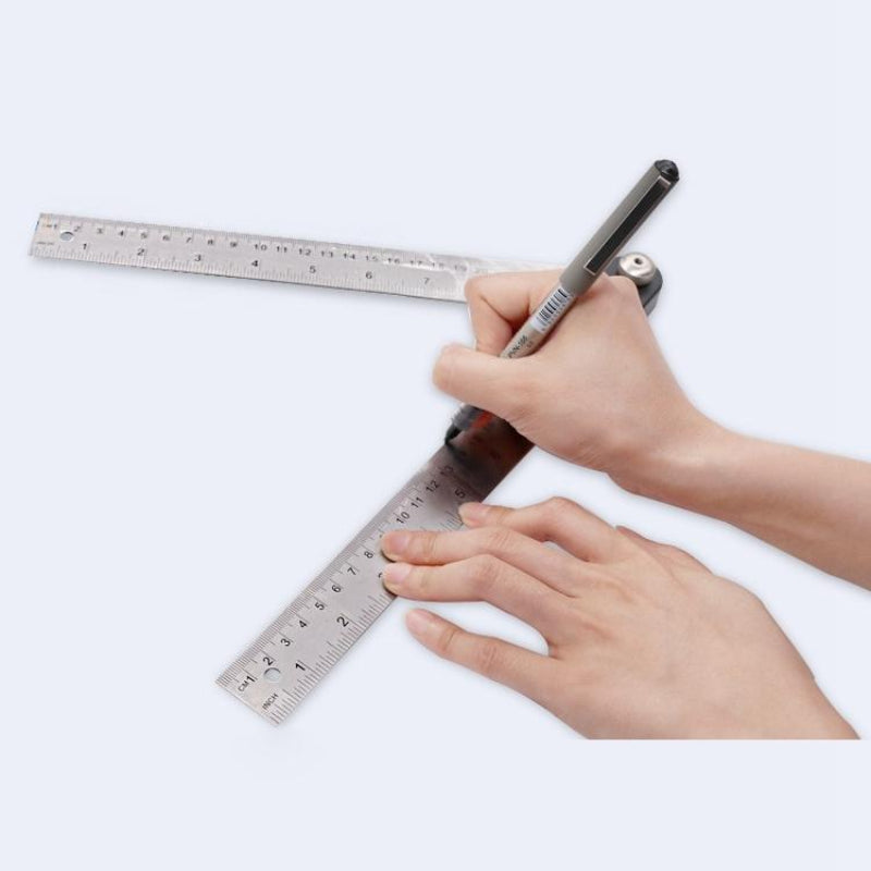 2 In 1 Digital Angle Finder Protractor Goniometer Ruler With Stainless Steel Design