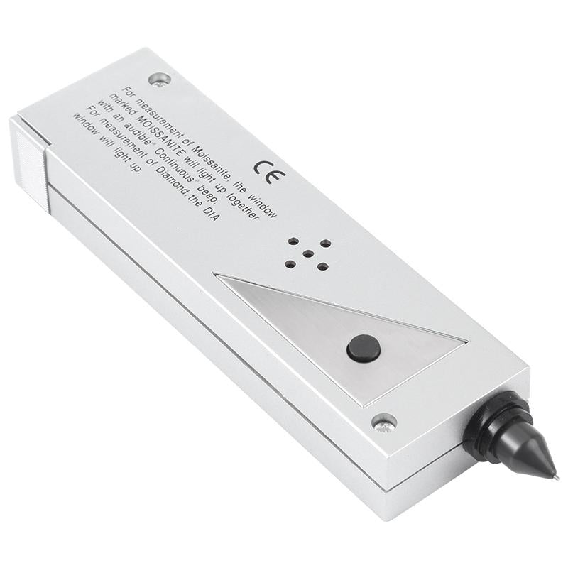 Silver Moissanite And Diamond Tester With 9V Battery Power Supply