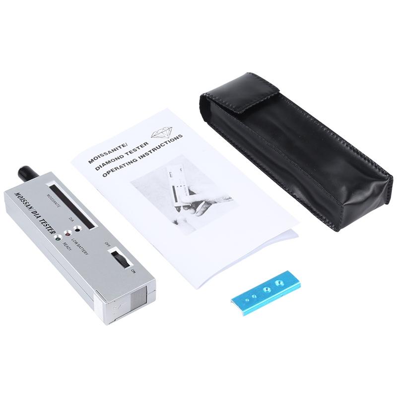 Silver Moissanite And Diamond Tester With 9V Battery Power Supply