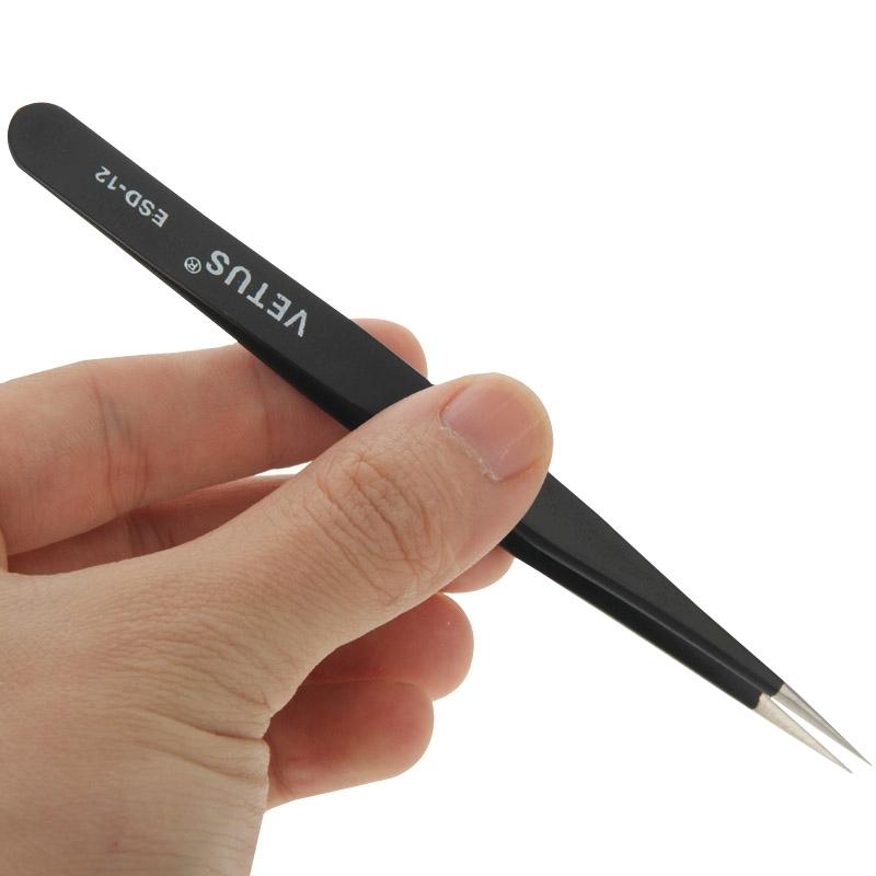 Esd 12 Anti Static Precision Tweezers For Mobile Phone Repairs And Assembly