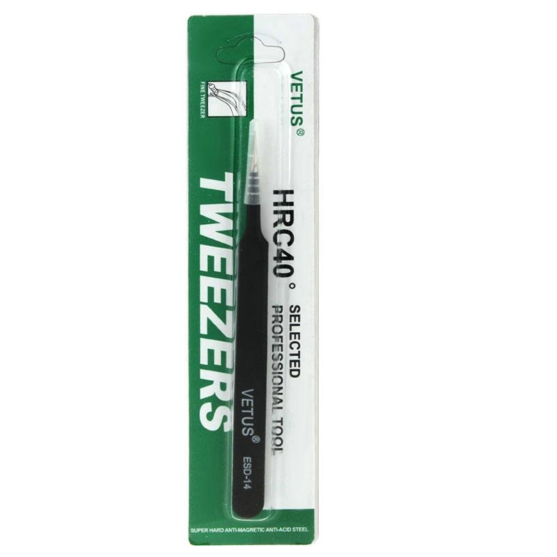 Anti Static Precision Tweezers Esd 14 For Mobile Phone Repairs And Maintenance