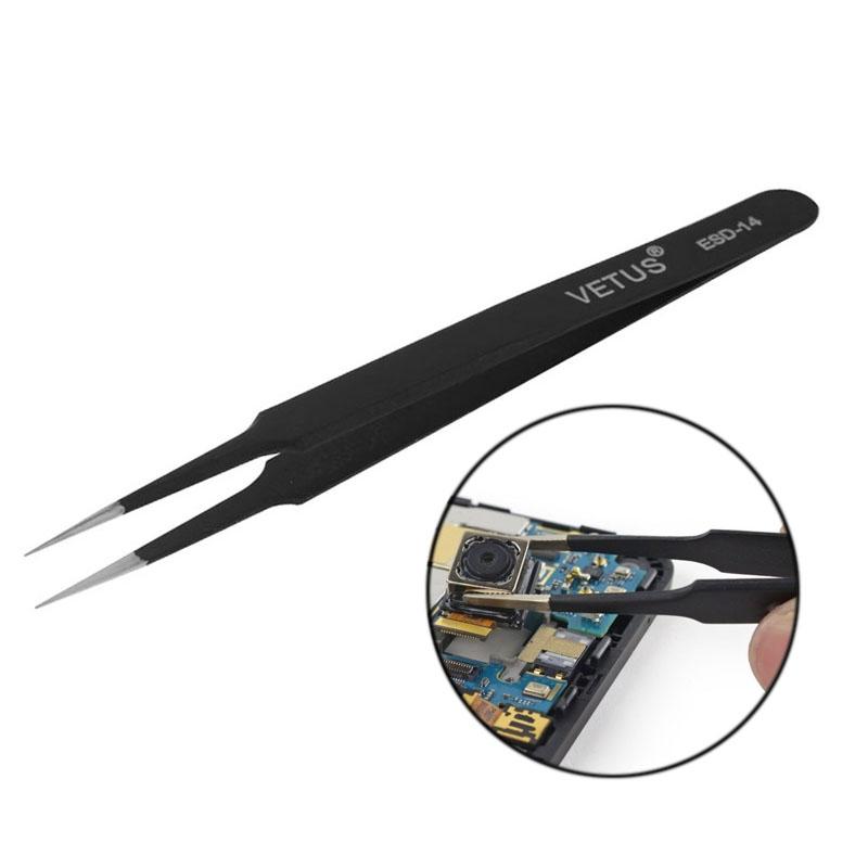 Anti Static Precision Tweezers Esd 14 For Mobile Phone Repairs And Maintenance