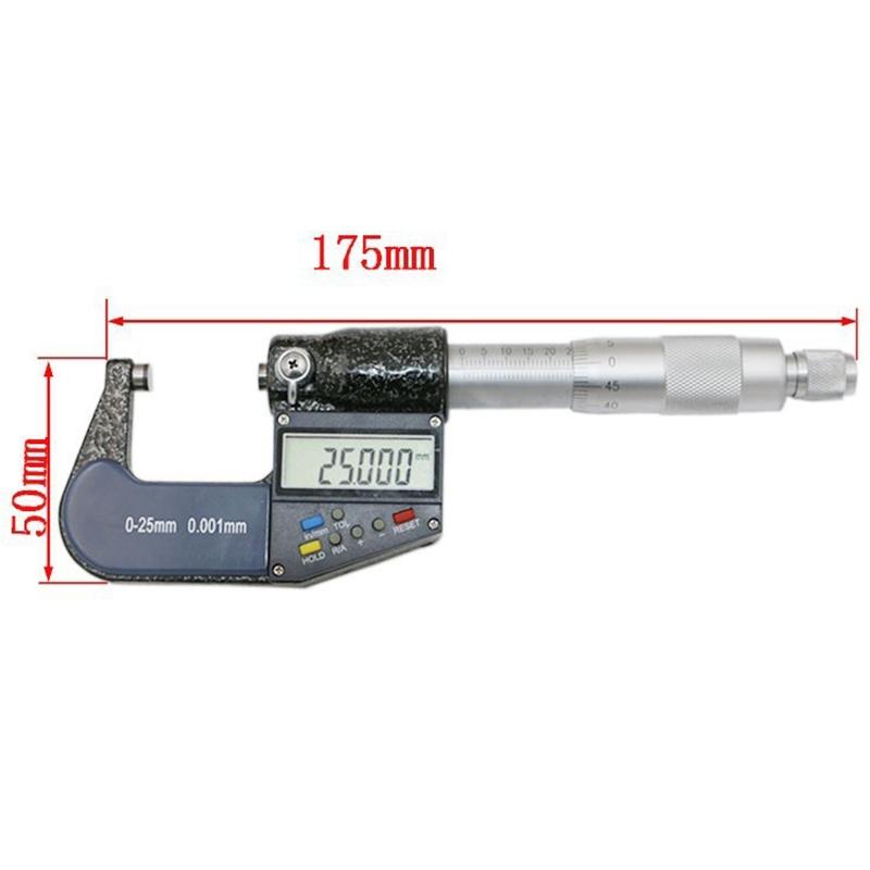 1 Inch Digital Micrometer 25Mm 0.001Mm Resolution