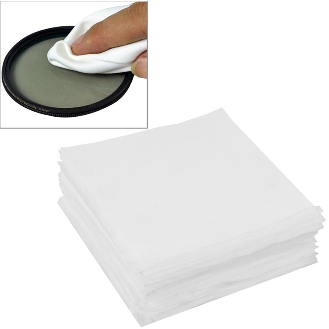 100 Pack Lcd Screen Cleaning Cloth For Camera And Mobile Phone 9.8 X 9.8Cm