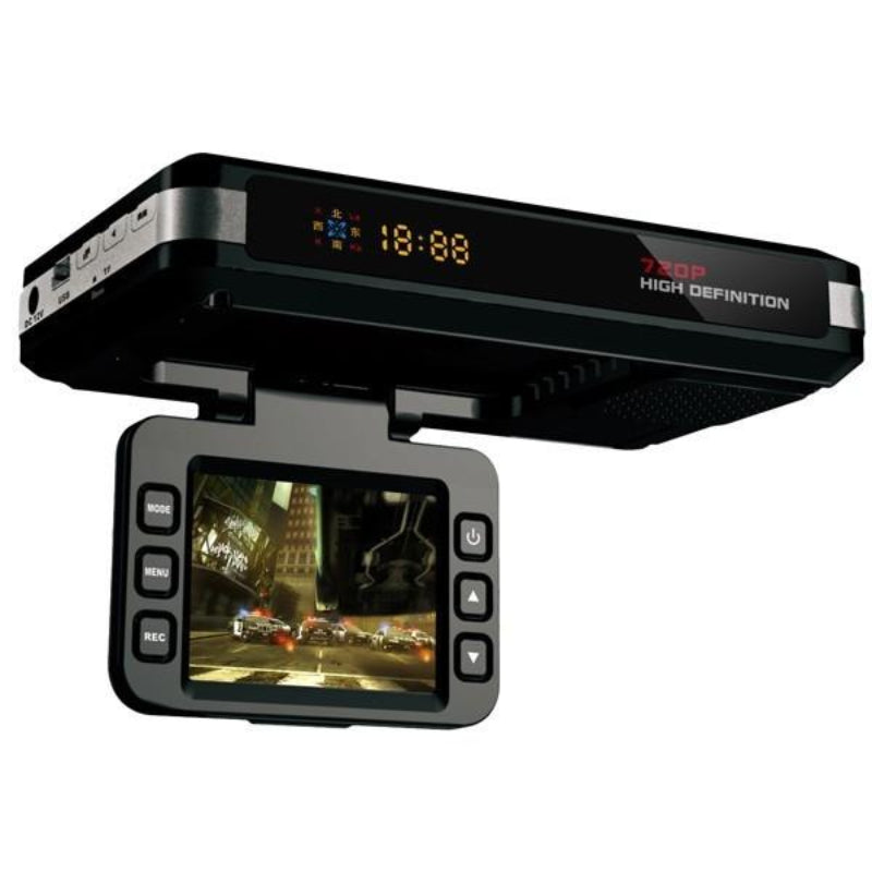 2.0 Lcd Radar Detector Dvr With Laser Locator Technology Logger Hd 720P 30Fps