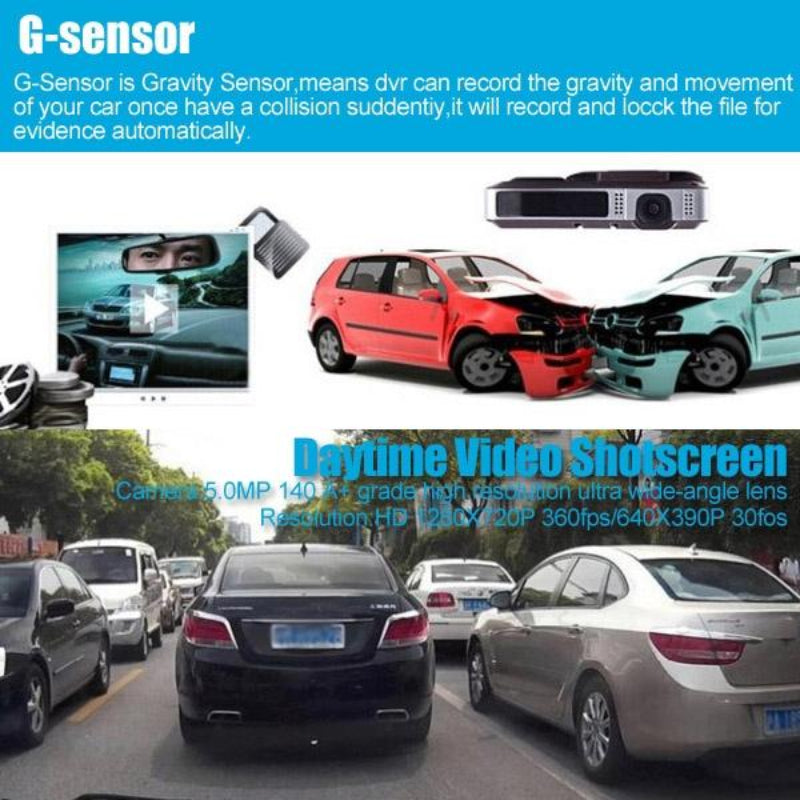 2.0 Lcd Radar Detector Dvr With Laser Gps Logger Hd 720P 30Fps