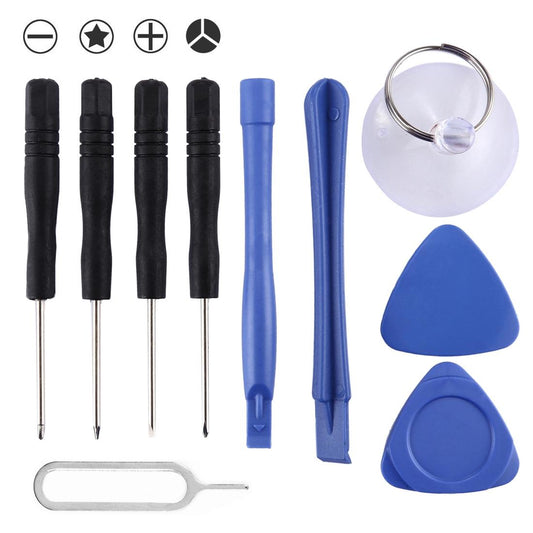 10 Piece Repair Kit For Device Maintenance With Screwdrivers And Teardown Tools