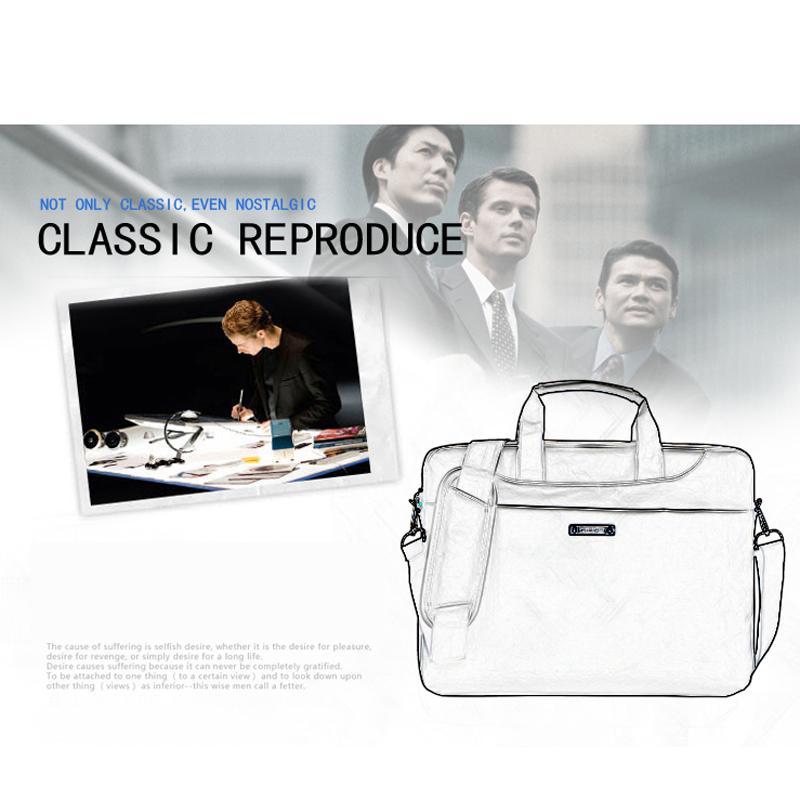 Waterproof Nylon Laptop Bag 15.6 Inch One Shoulder Black Stylish Durable Design
