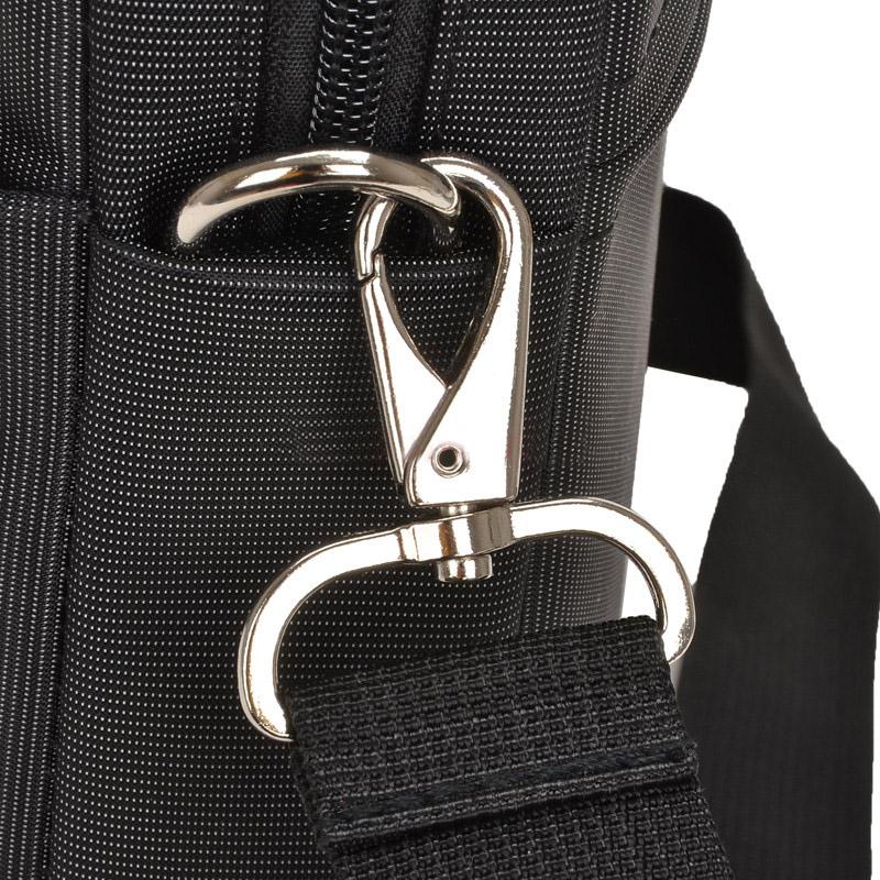 Waterproof Nylon Laptop Bag 15.6 Inch One Shoulder Black Stylish Durable Design