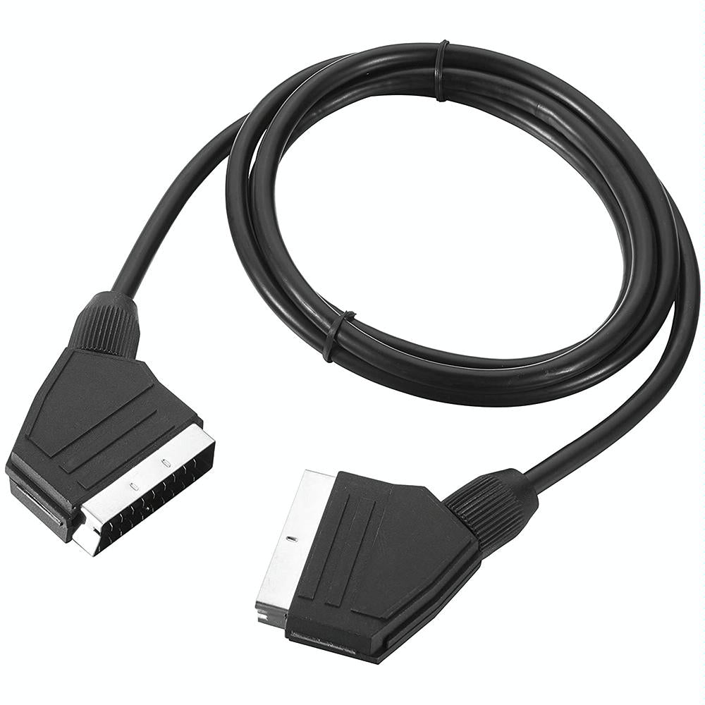 1.5 Metre Scart To Cable For Dvd Hdtv Av Tv 20 Pin Connection