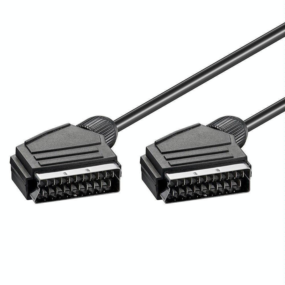 1.5 Metre Scart To Cable For Dvd Hdtv Av Tv 20 Pin Connection