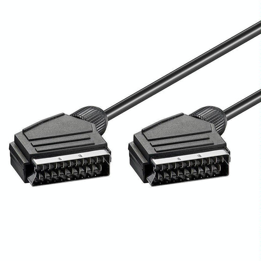 1.5 Metre Scart To Cable For Dvd Hdtv Av Tv 20 Pin Connection