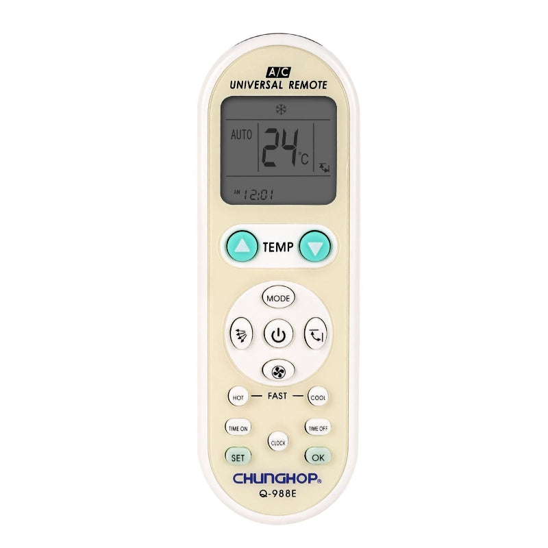 White Universal A / C Remote Control Q 988E