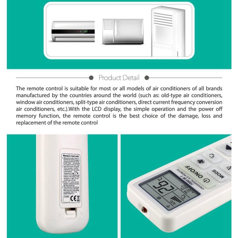 Universal Air Conditioner Remote Control Compact And Versatile Device