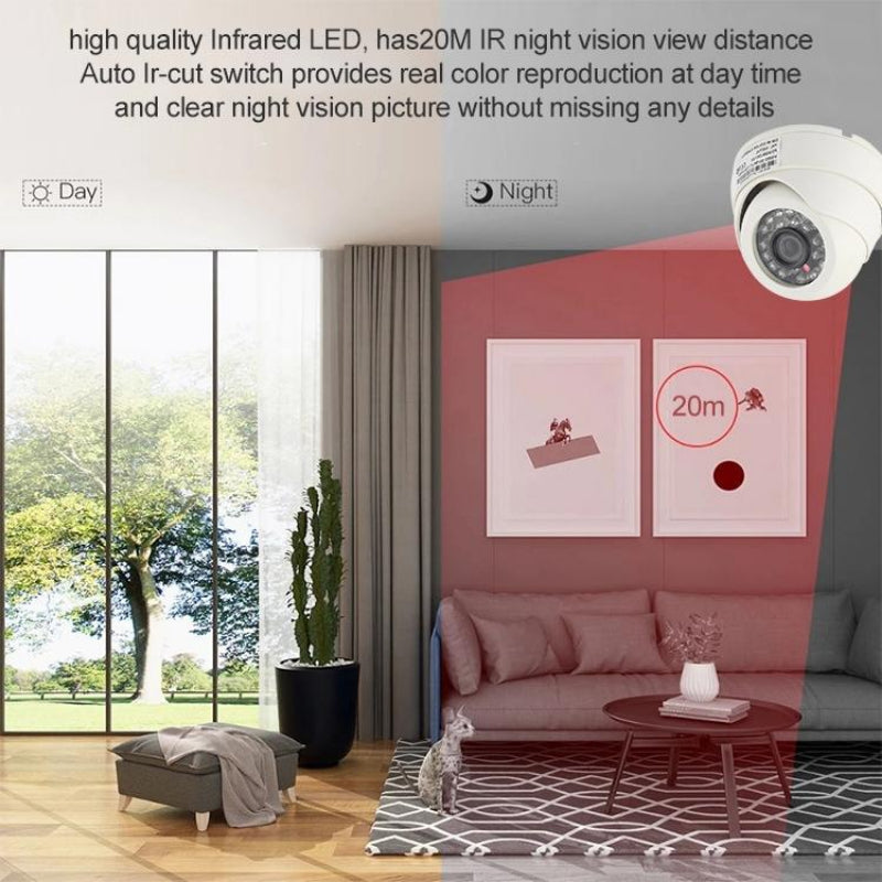 24 Led Infrared Cctv Surveillance Camera With 3.6 Millimetre Lens And 20 Metre Ir Distance