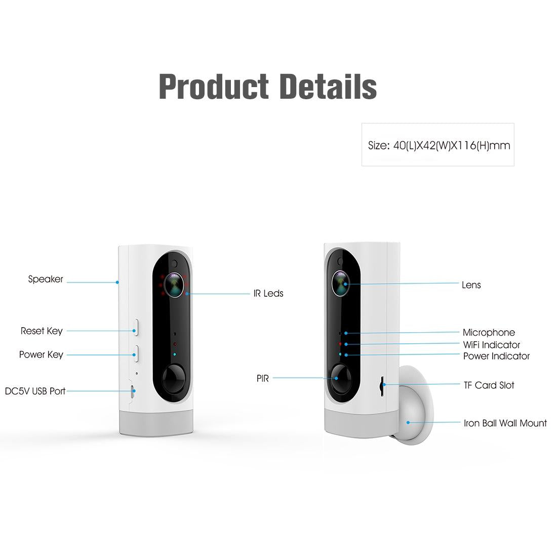 720P Wireless Hd Camera With Night Vision And Motion Detection Functionality