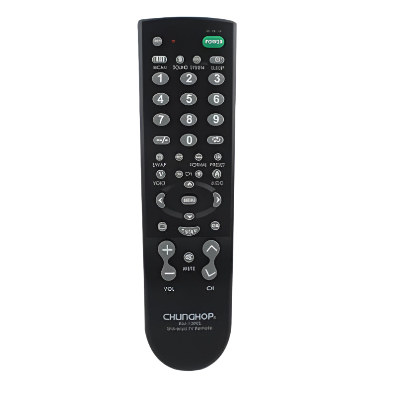 Black Universal Television Remote Control Rm 139Es For Home Entertainment Systems