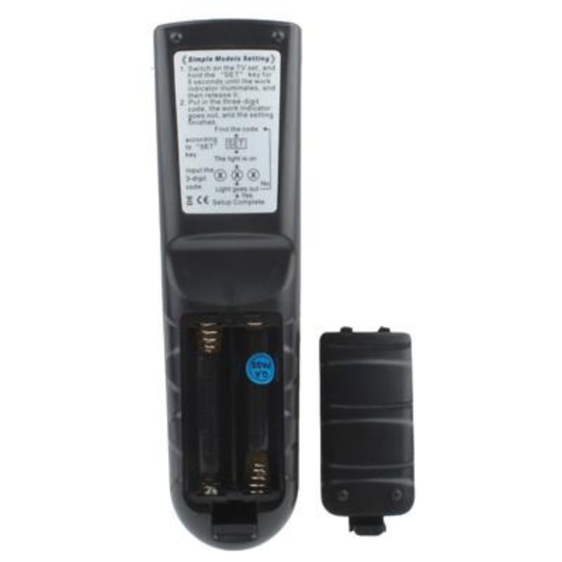 Black Universal Television Remote Control Rm 139Es For Home Entertainment Systems