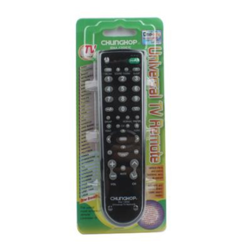 Black Universal Television Remote Control Rm 139Es For Home Entertainment Systems