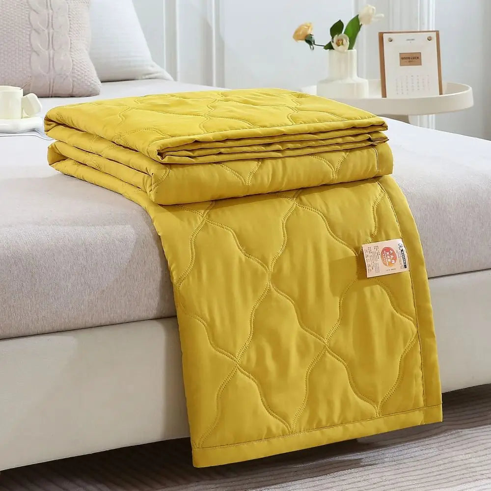 Skin Friendly Cooling Blanket Double Sided Cold Effect Quilt Spring Summer Breathable Quilt

<